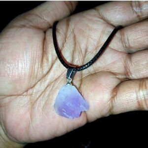Lepidolite Spiritual Healing necklace unisex